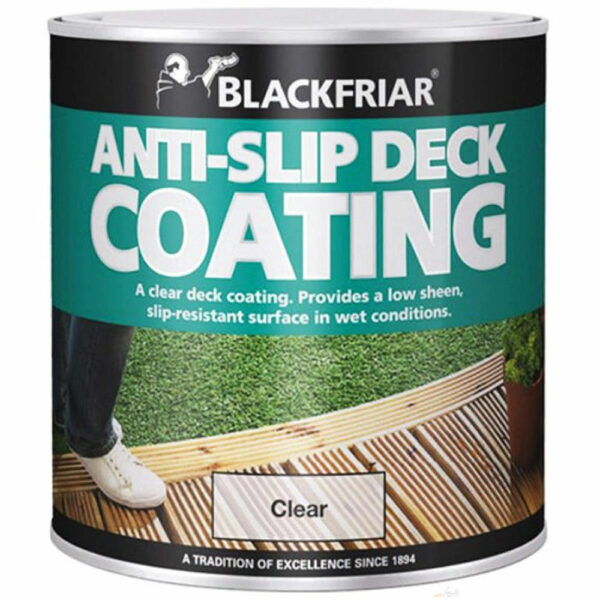 Anti Slip Paint Clear Resistant Path Floor Decking Steps Internal External 2.5L