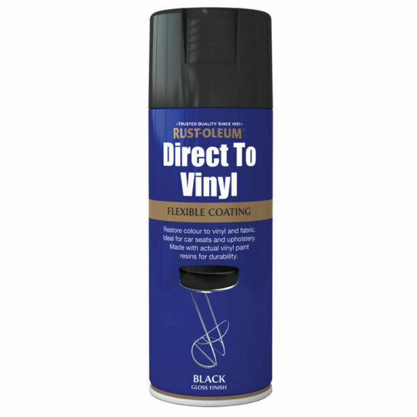 Direct To Vinyl Rust-Oleum Aerosol Spray Paint Black Gloss 400ml
